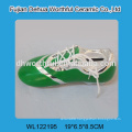 Creative football shoe shaped ceramic money box,ceramic coin box